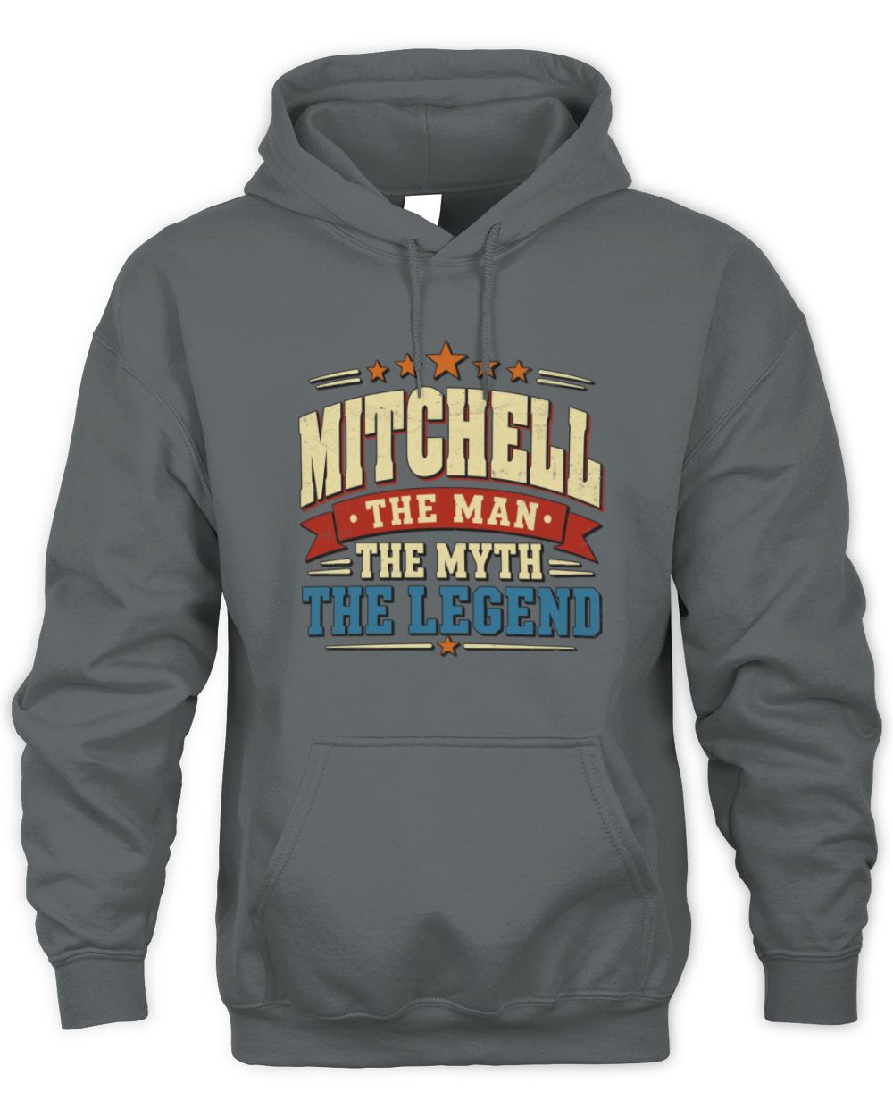 The Man The Myth The Legend Ribbon Vintage T-Shirt MITCHELL M1-56 / Unisex Hoodie / charcoal