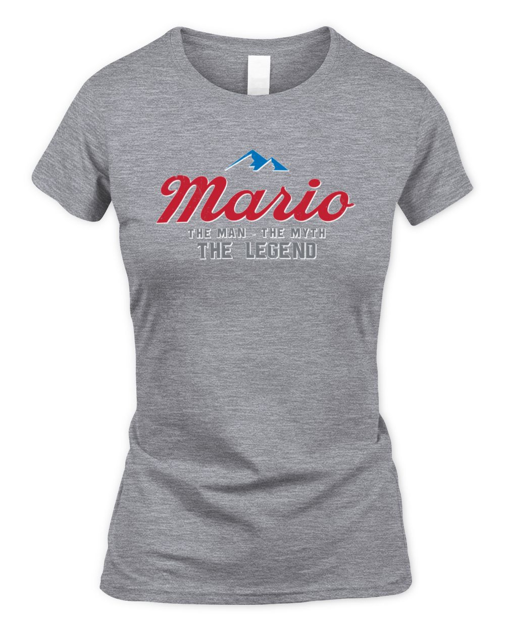 The Man The Myth The Legend Coors Light Beer T-Shirt MARIO M1-S84 / Women's Standard T-Shirt / sport grey