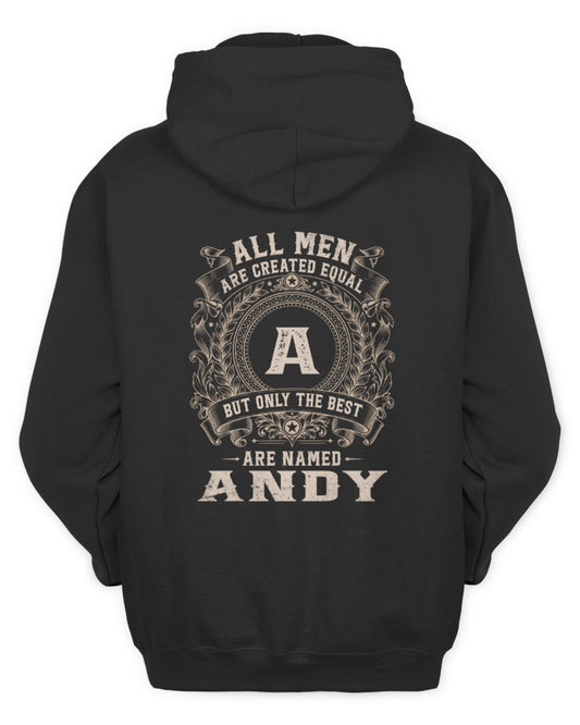 All Men Are Created Equal Cool Logo Shirt ANDY M1-60 / Unisex Hoodie / black