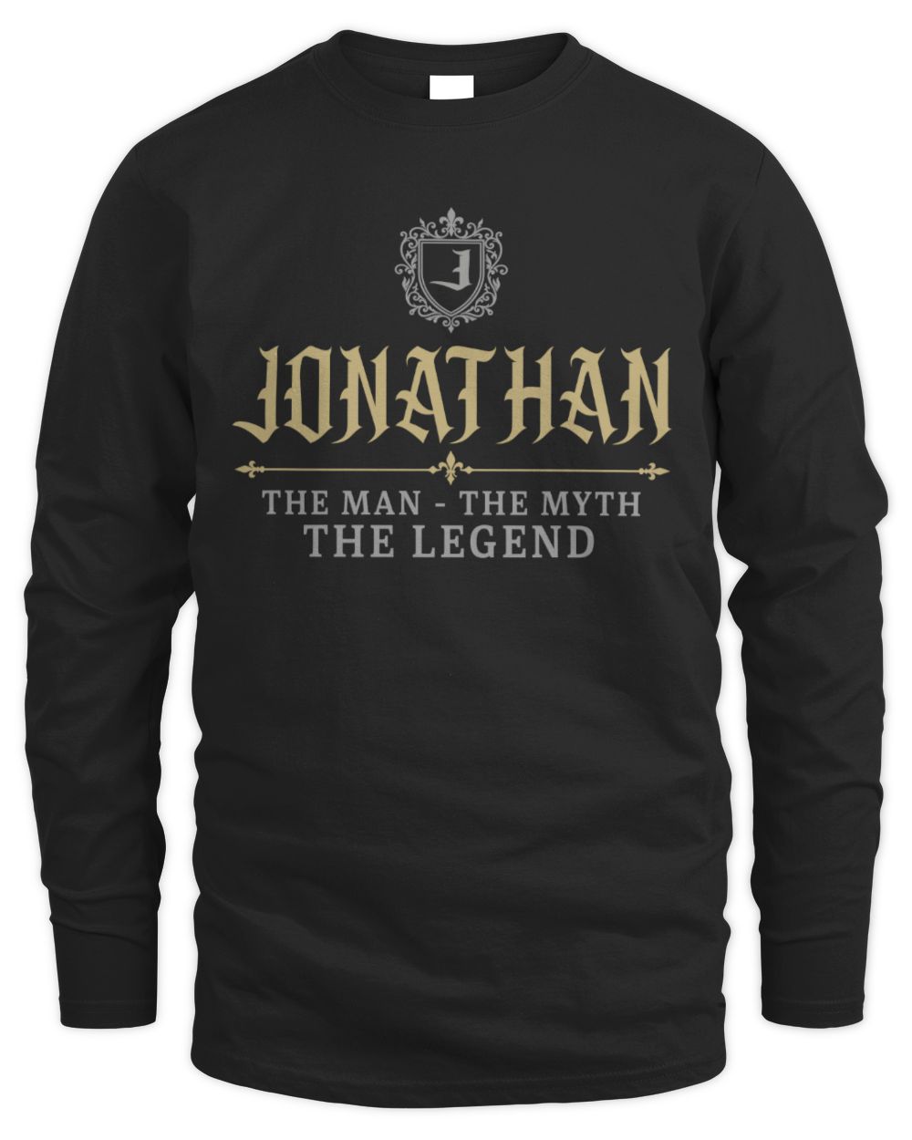 The Man The Myth The Legend Western Shirt JONATHAN M1-78 / Men's Long Sleeved T-Shirt / black