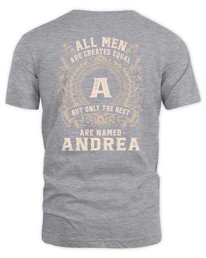 All Men Are Created Equal Cool Logo Shirt ANDREA M1-60 / Unisex Standard T-Shirt / sport grey