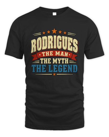 The Man The Myth The Legend Ribbon Vintage T-Shirt RODRIGUES M1-56 / Unisex Standard T-Shirt / black