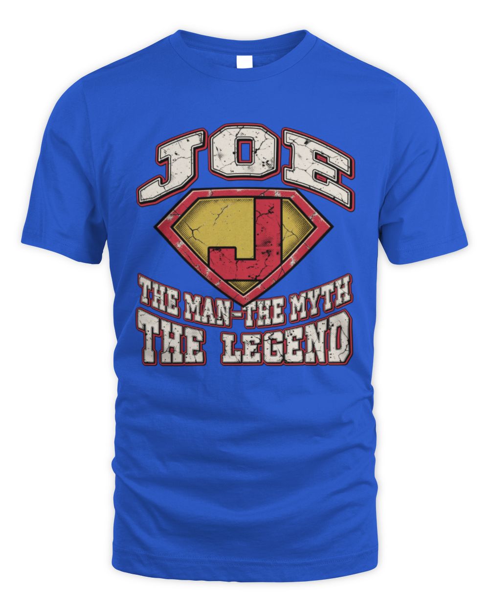 The Man The Myth The Legend Superman Graphic T-Shirt JOE M1-74 / Unisex Standard T-Shirt / royal