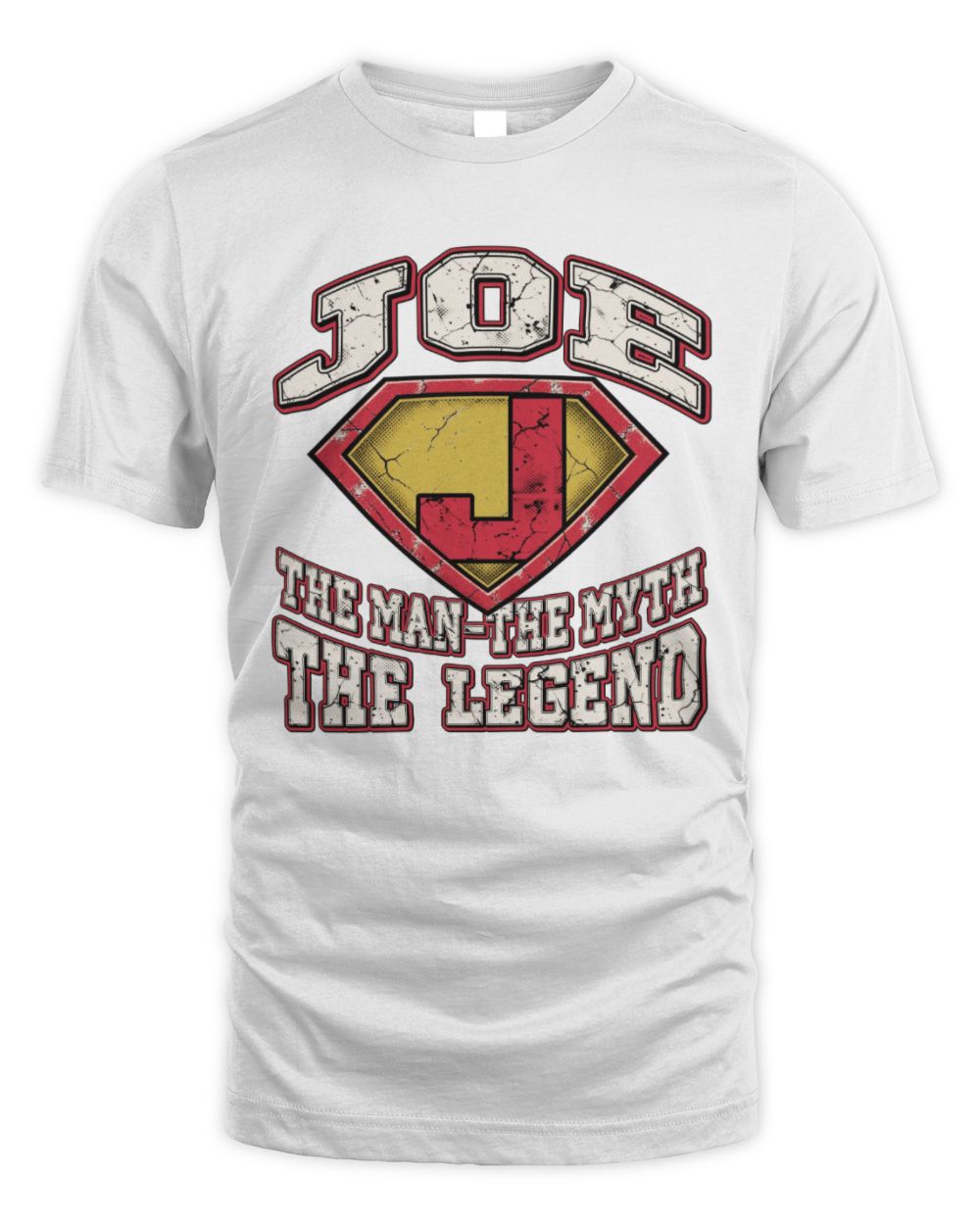 The Man The Myth The Legend Superman Graphic T-Shirt JOE M1-74 / Unisex Standard T-Shirt / white
