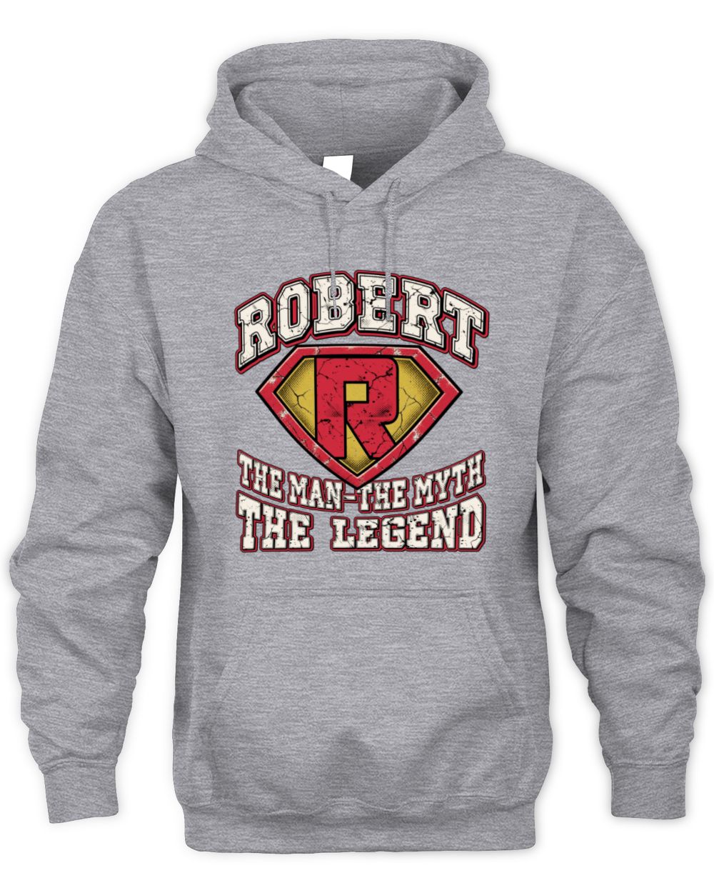 The Man The Myth The Legend Superman Graphic T-Shirt ROBERT M1-74 / Unisex Hoodie / sport grey