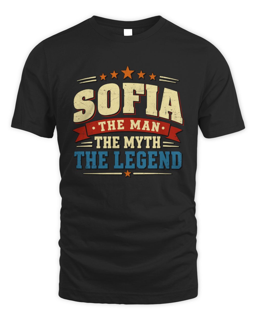 The Man The Myth The Legend Ribbon Vintage T-Shirt SOFIA M1-56 / Unisex Standard T-Shirt / black