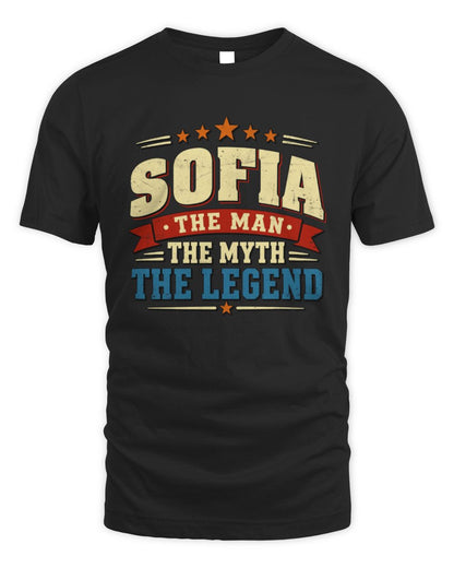 The Man The Myth The Legend Ribbon Vintage T-Shirt SOFIA M1-56 / Unisex Standard T-Shirt / black