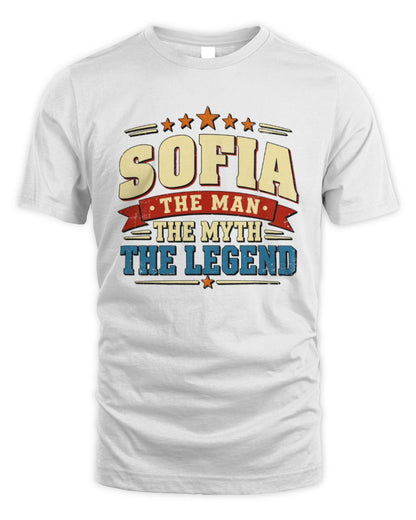 The Man The Myth The Legend Ribbon Vintage T-Shirt SOFIA M1-56 / Unisex Standard T-Shirt / white