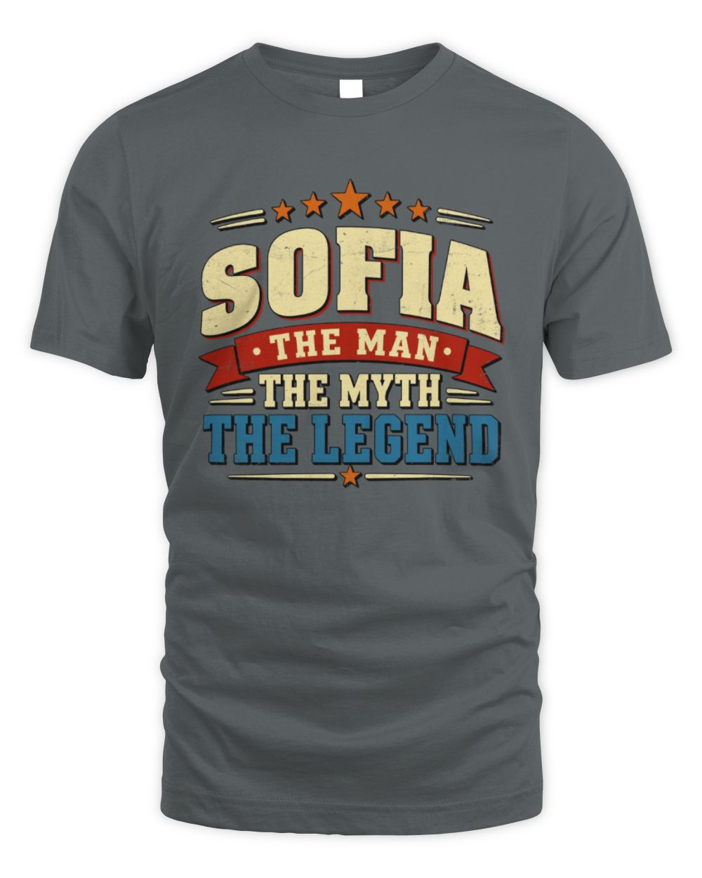 The Man The Myth The Legend Ribbon Vintage T-Shirt SOFIA M1-56 / Unisex Standard T-Shirt / charcoal