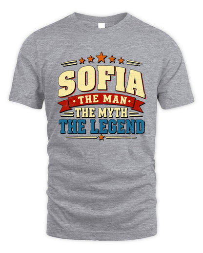 The Man The Myth The Legend Ribbon Vintage T-Shirt SOFIA M1-56 / Unisex Standard T-Shirt / sport grey
