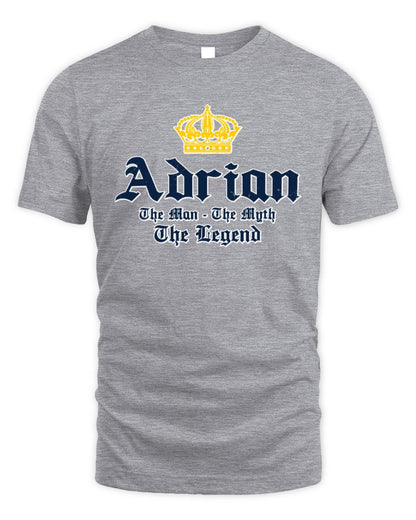 The Man The Myth The Legend Corona Beer T-Shirt ADRIAN M1-S83 / Unisex Standard T-Shirt / sport grey