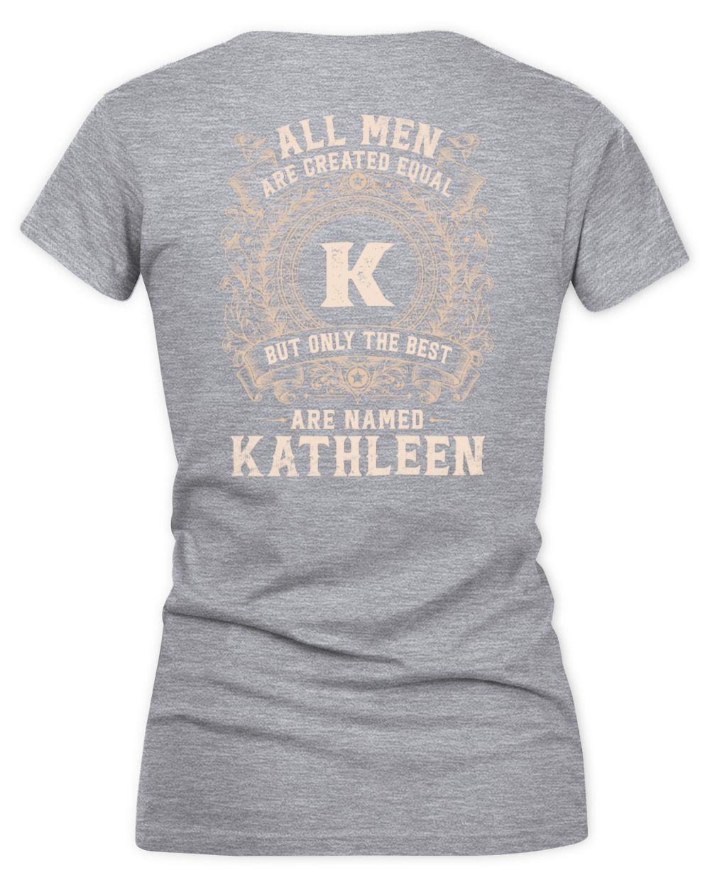 All Men Are Created Equal Cool Logo Shirt KATHLEEN M1-60 / Women's V-Neck T-Shirt / sport grey