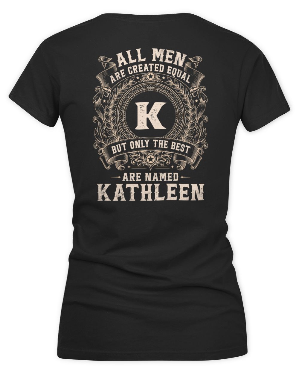 All Men Are Created Equal Cool Logo Shirt KATHLEEN M1-60 / Women's V-Neck T-Shirt / black
