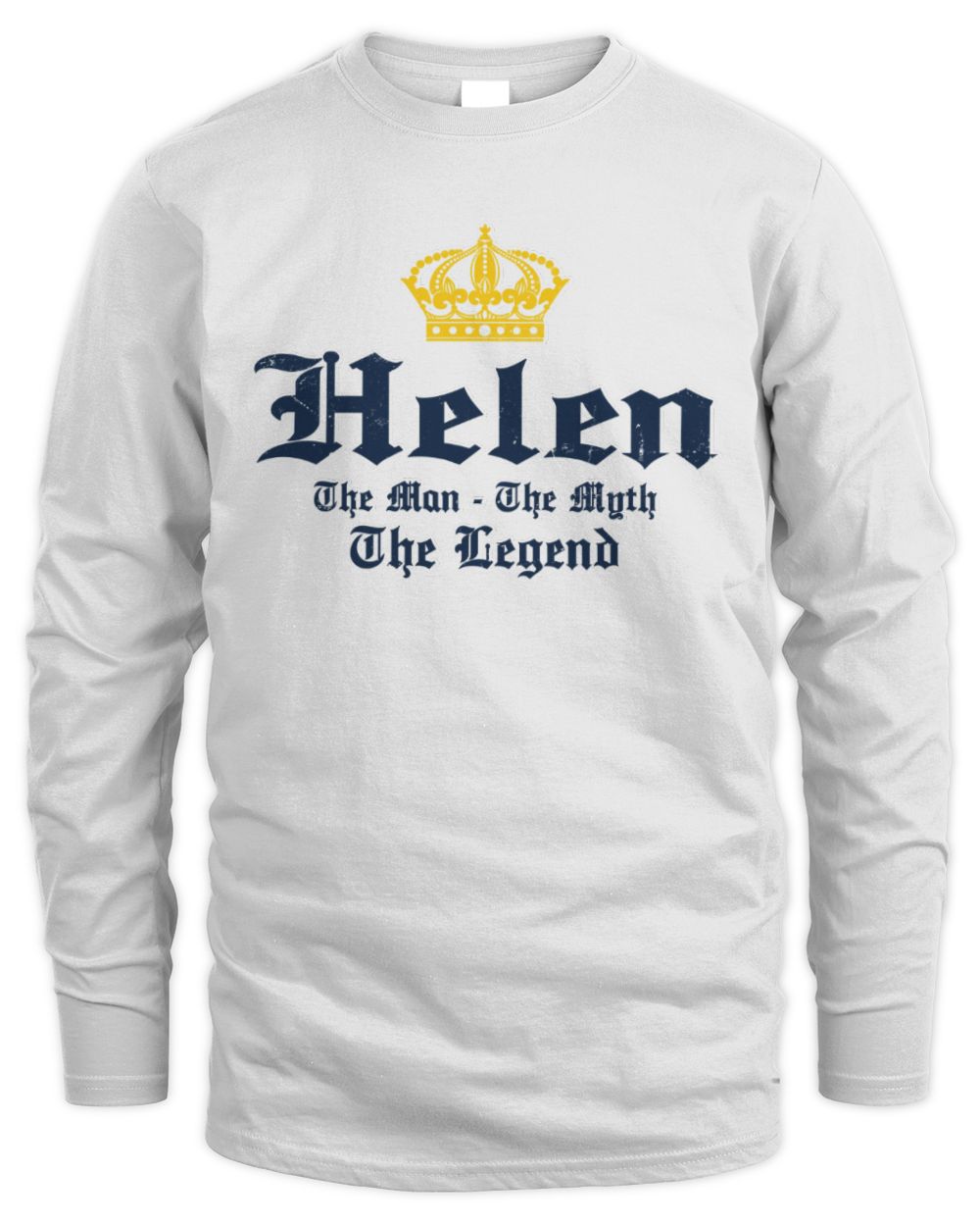 The Man The Myth The Legend Corona Beer T-Shirt HELEN M1-S83 / Men's Long Sleeved T-Shirt / white