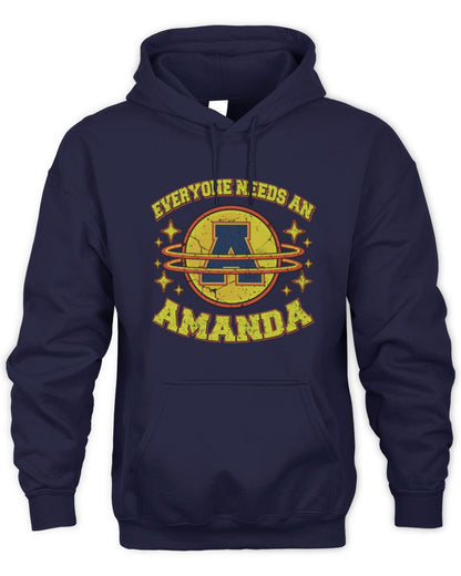 Everyone Needs a Your Name Shirt AMANDA M1-76 / Unisex Hoodie / navy