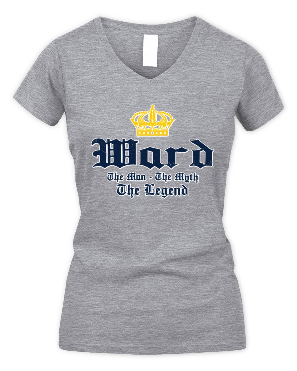 The Man The Myth The Legend Corona Beer T-Shirt WARD M1-S83 / Women's V-Neck T-Shirt / sport grey