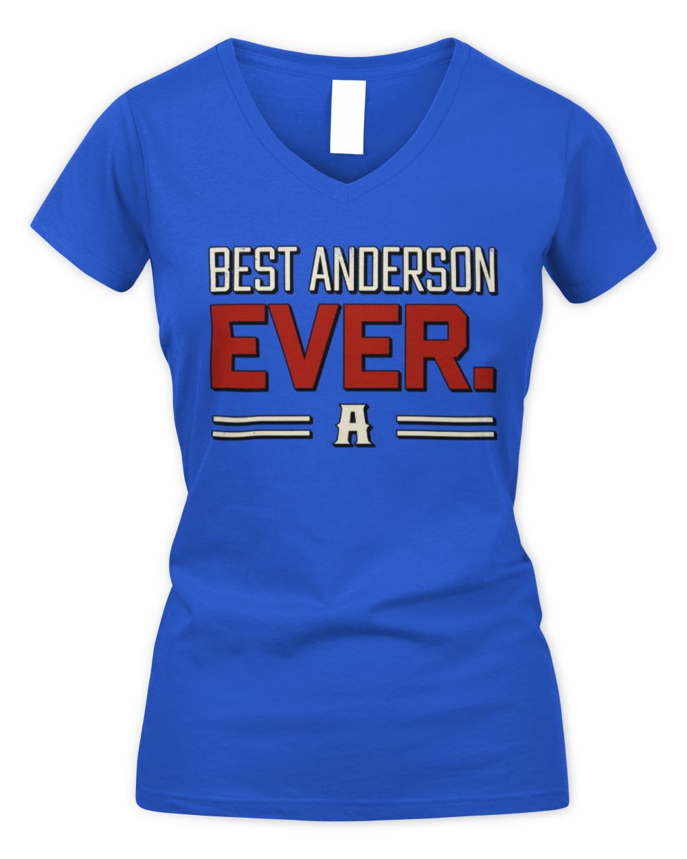 Best Your Name Ever Cool Shirt ANDERSON M1-58 / Women's V-Neck T-Shirt / royal