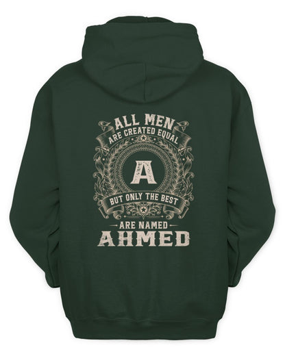 All Men Are Created Equal Cool Logo Shirt AHMED M1-60 / Unisex Hoodie / forest green