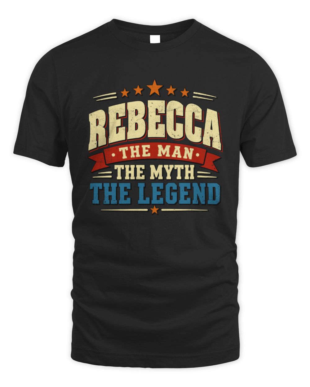 The Man The Myth The Legend Ribbon Vintage T-Shirt REBECCA M1-56 / Unisex Standard T-Shirt / black