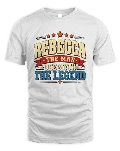 The Man The Myth The Legend Ribbon Vintage T-Shirt REBECCA M1-56 / Unisex Standard T-Shirt / white