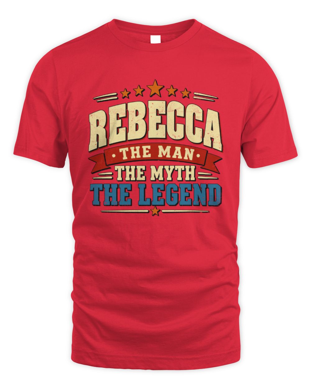 The Man The Myth The Legend Ribbon Vintage T-Shirt REBECCA M1-56 / Unisex Standard T-Shirt / red