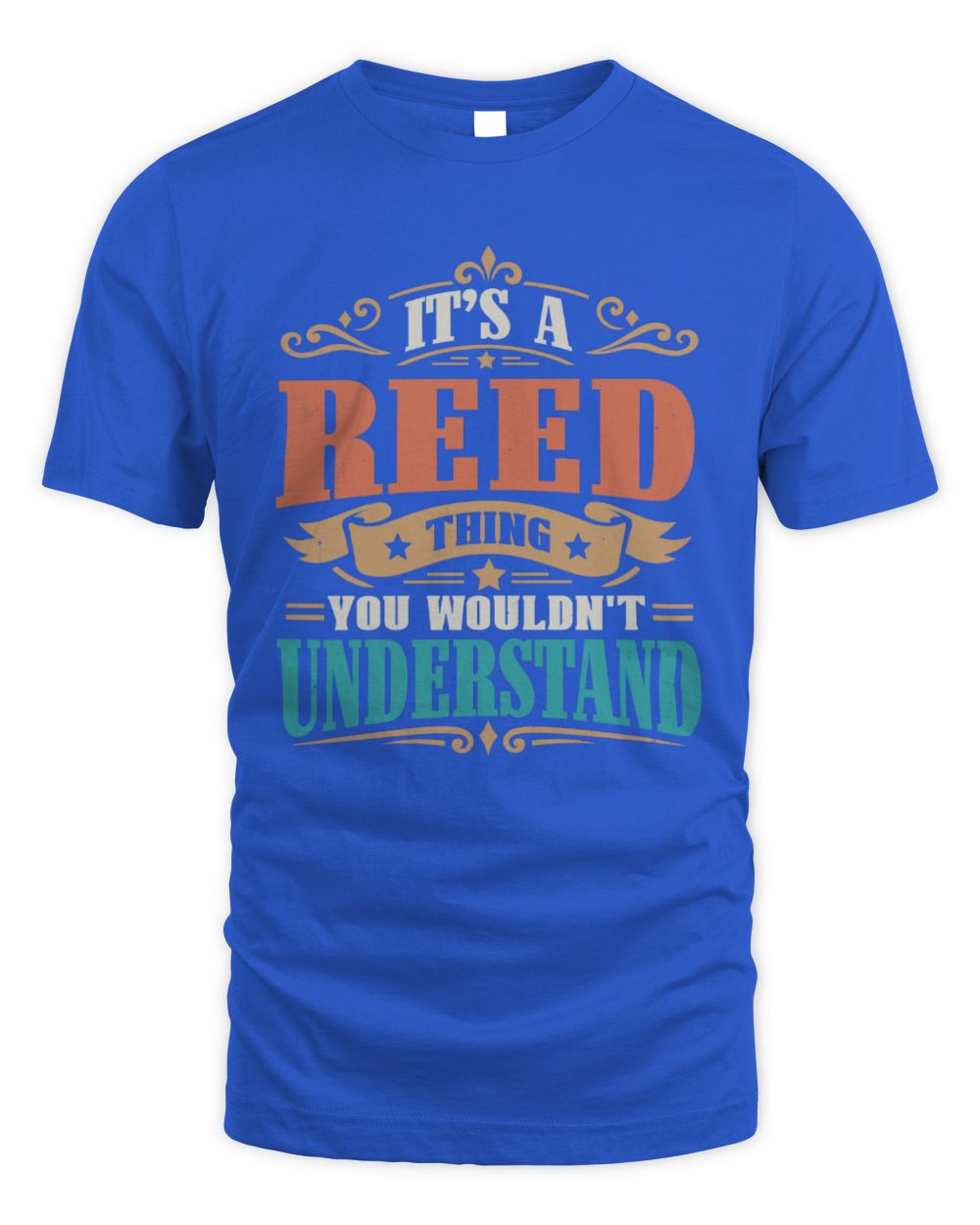 It’s a Name Thing Personalized Retro T-Shirt REED M1-47 / Unisex Standard T-Shirt / royal