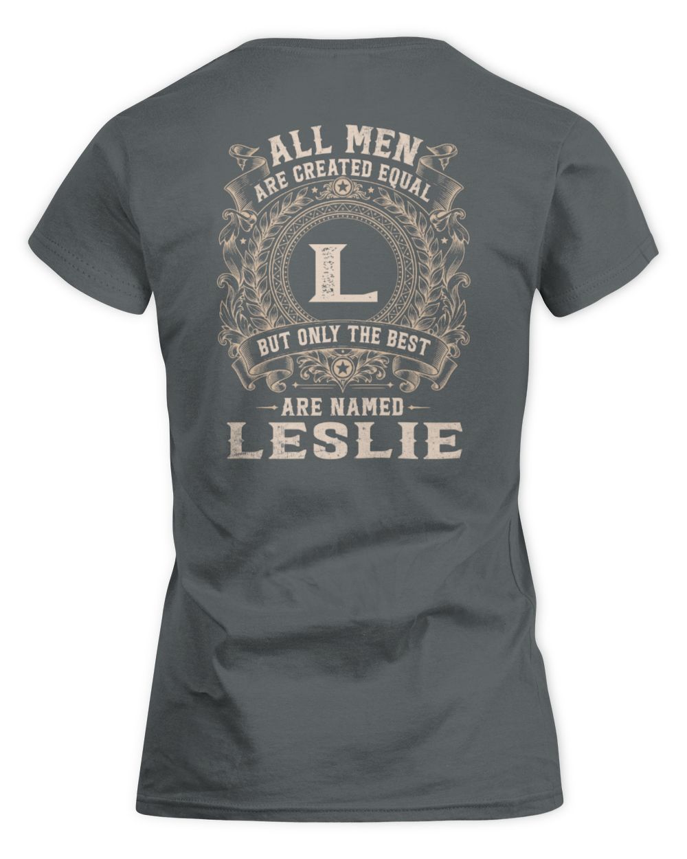 All Men Are Created Equal Cool Logo Shirt LESLIE M1-60 / Women's Standard T-Shirt / charcoal