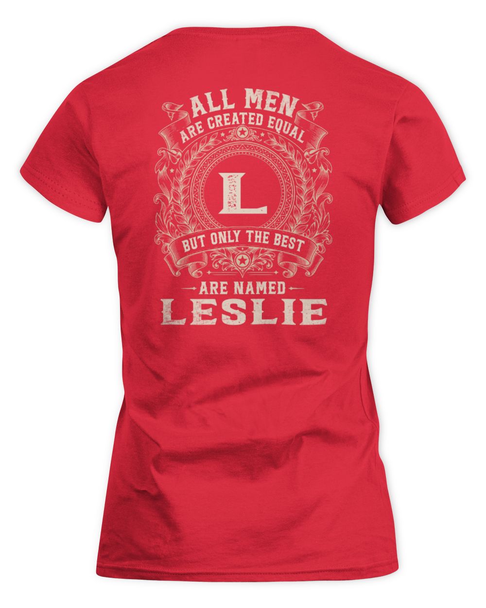 All Men Are Created Equal Cool Logo Shirt LESLIE M1-60 / Women's Standard T-Shirt / red