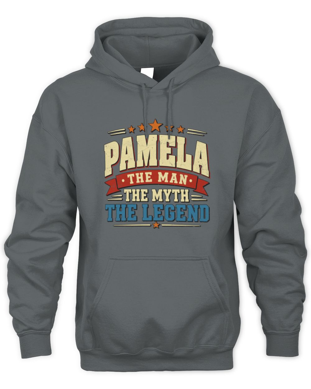 The Man The Myth The Legend Ribbon Vintage T-Shirt PAMELA M1-56 / Unisex Hoodie / charcoal