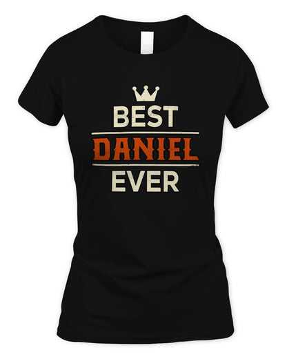 Best Your Name With Crown Shirt DANIEL M1-59 / Women's Standard T-Shirt / black