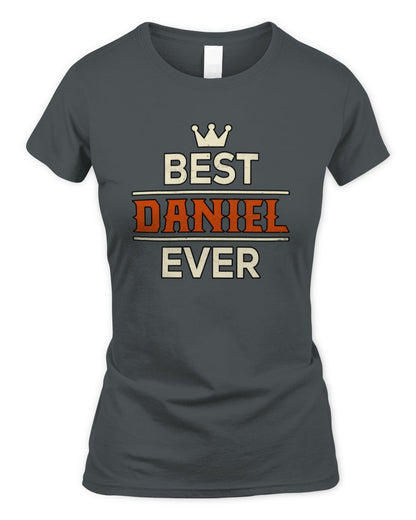 Best Your Name With Crown Shirt DANIEL M1-59 / Women's Standard T-Shirt / charcoal