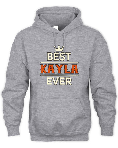 Best Your Name With Crown Shirt KAYLA M1-59 / Unisex Hoodie / sport grey