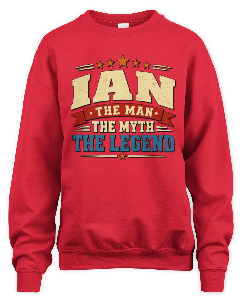The Man The Myth The Legend Ribbon Vintage T-Shirt IAN M1-56 / Unisex Sweatshirt / red