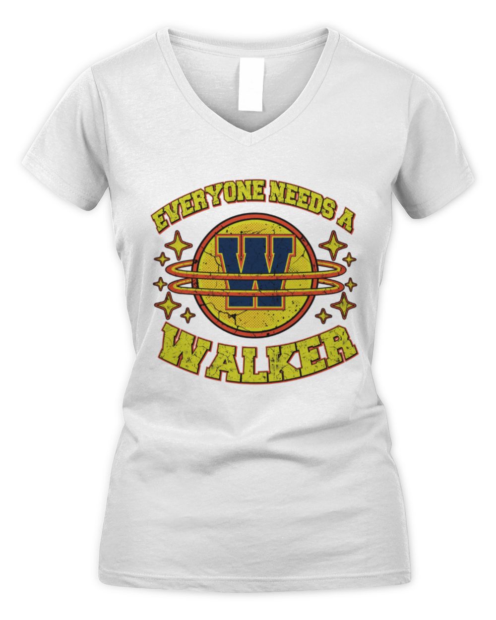 Everyone Needs a Your Name Shirt WALKER M1-76 / Women's V-Neck T-Shirt / white