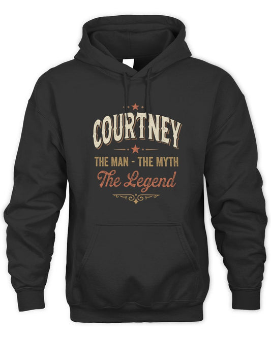 I'm Name I'm Not Rude I Just Have The Balls Funny T-Shirt COURTNEY M1-77 / Unisex Hoodie / black