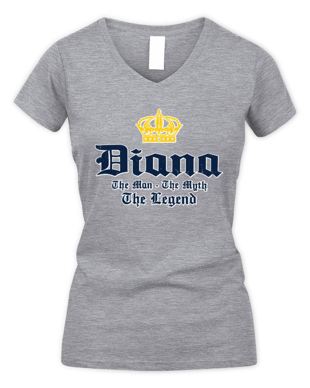 The Man The Myth The Legend Corona Beer T-Shirt DIANA M1-S83 / Women's V-Neck T-Shirt / sport grey