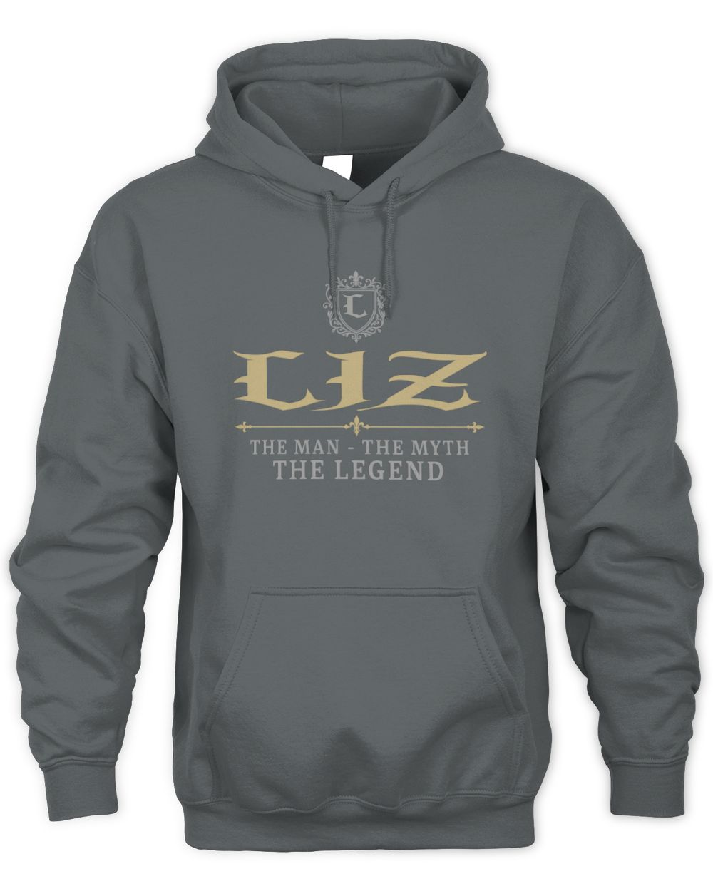 The Man The Myth The Legend Western Shirt LIZ M1-78 / Unisex Hoodie / charcoal