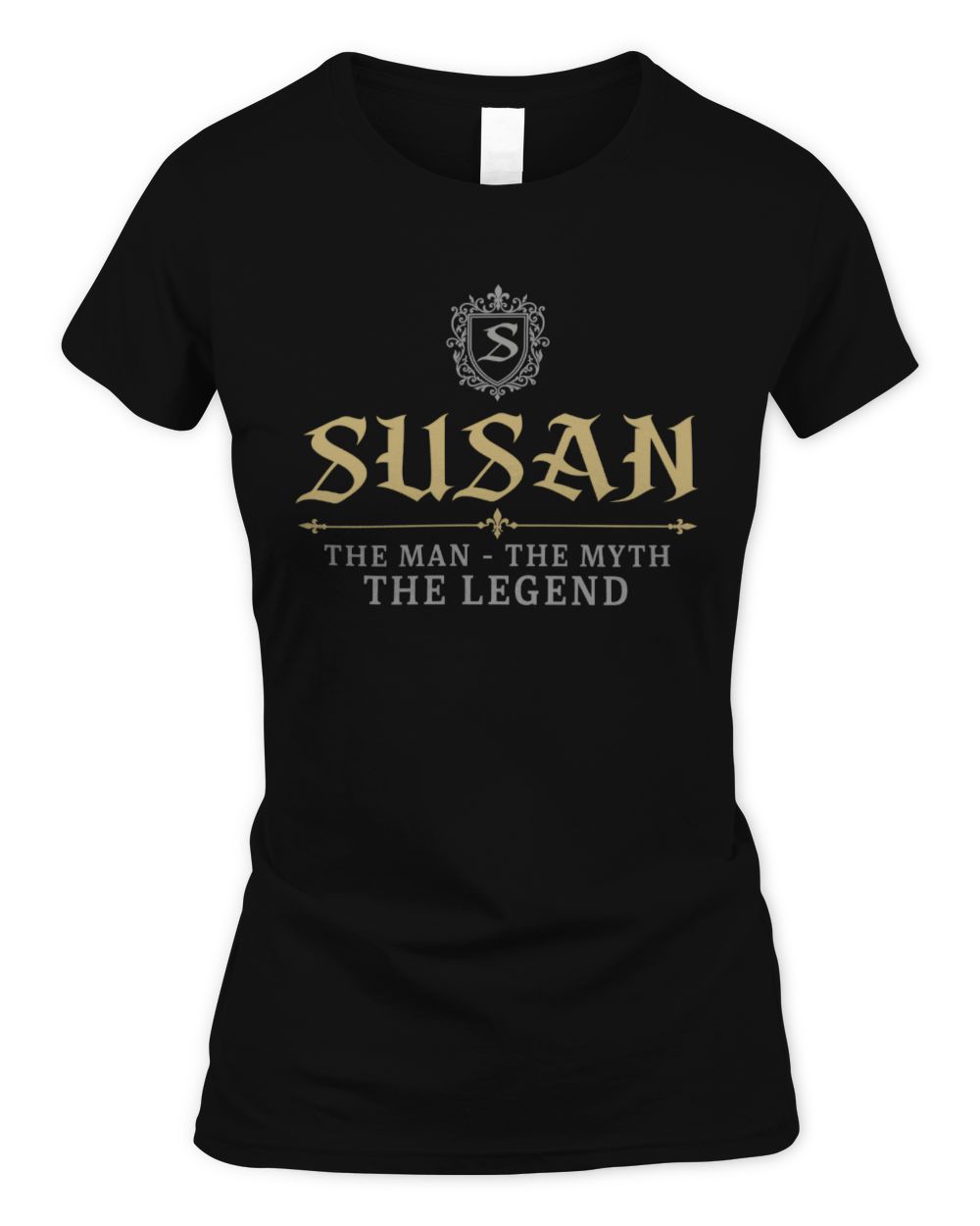 The Man The Myth The Legend Western Shirt SUSAN M1-78 / Women's Standard T-Shirt / black