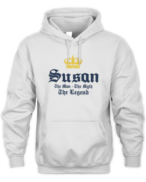 The Man The Myth The Legend Corona Beer T-Shirt SUSAN M1-S83 / Unisex Hoodie / white