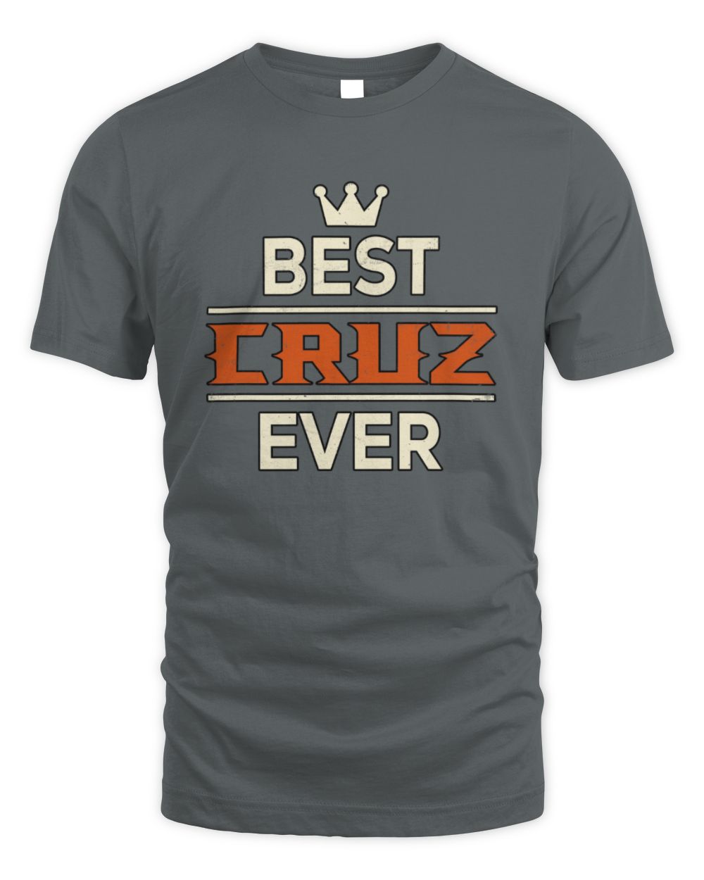 Best Your Name With Crown Shirt CRUZ M1-59 / Unisex Standard T-Shirt / charcoal