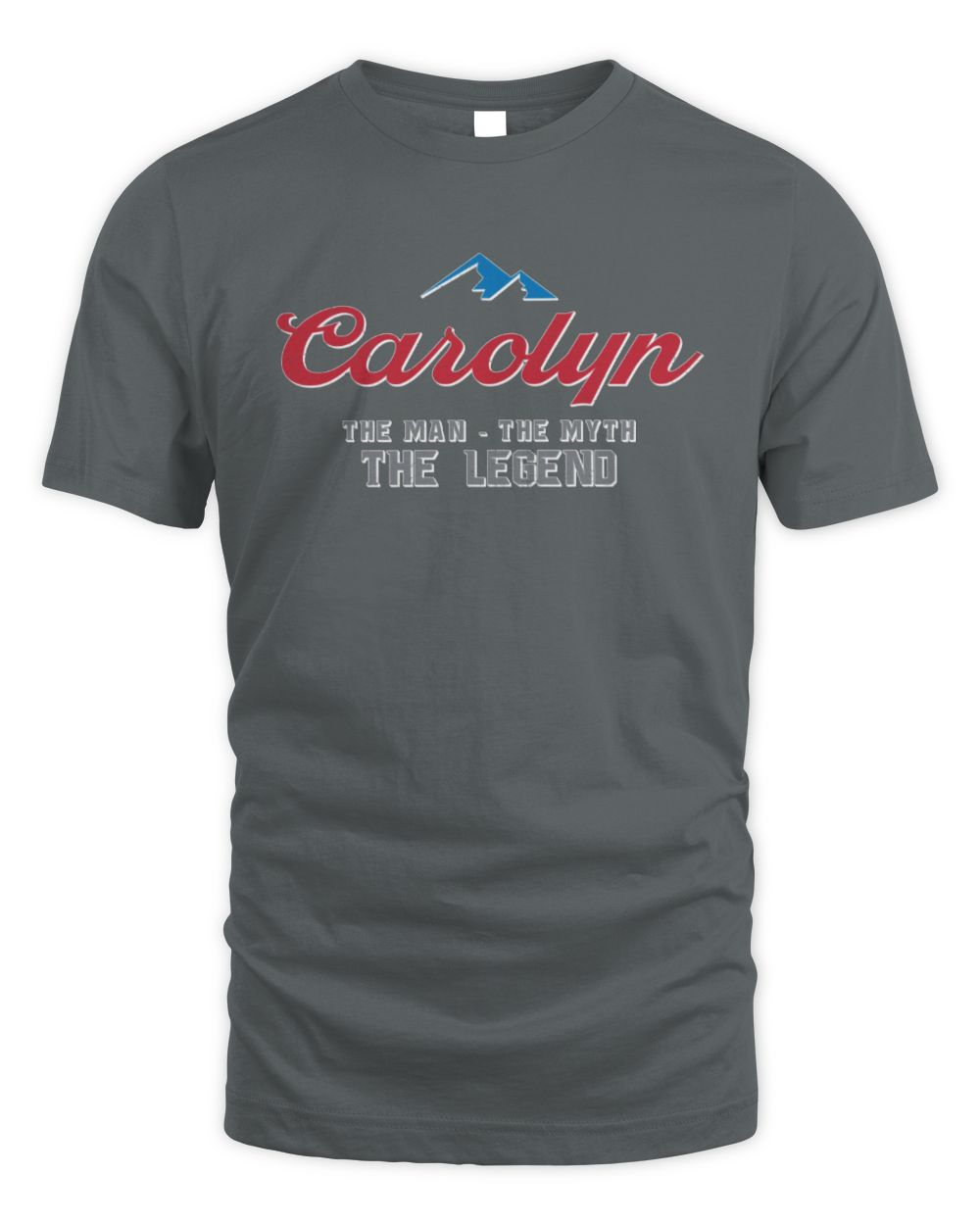 The Man The Myth The Legend Coors Light Beer T-Shirt CAROLYN M1-S84 / Unisex Standard T-Shirt / charcoal