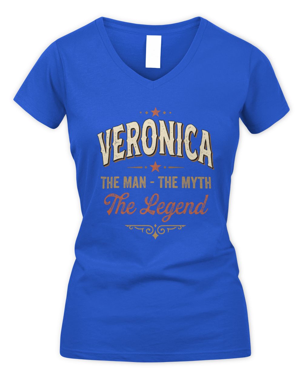 I'm Name I'm Not Rude I Just Have The Balls Funny T-Shirt VERONICA M1-77 / Women's V-Neck T-Shirt / royal