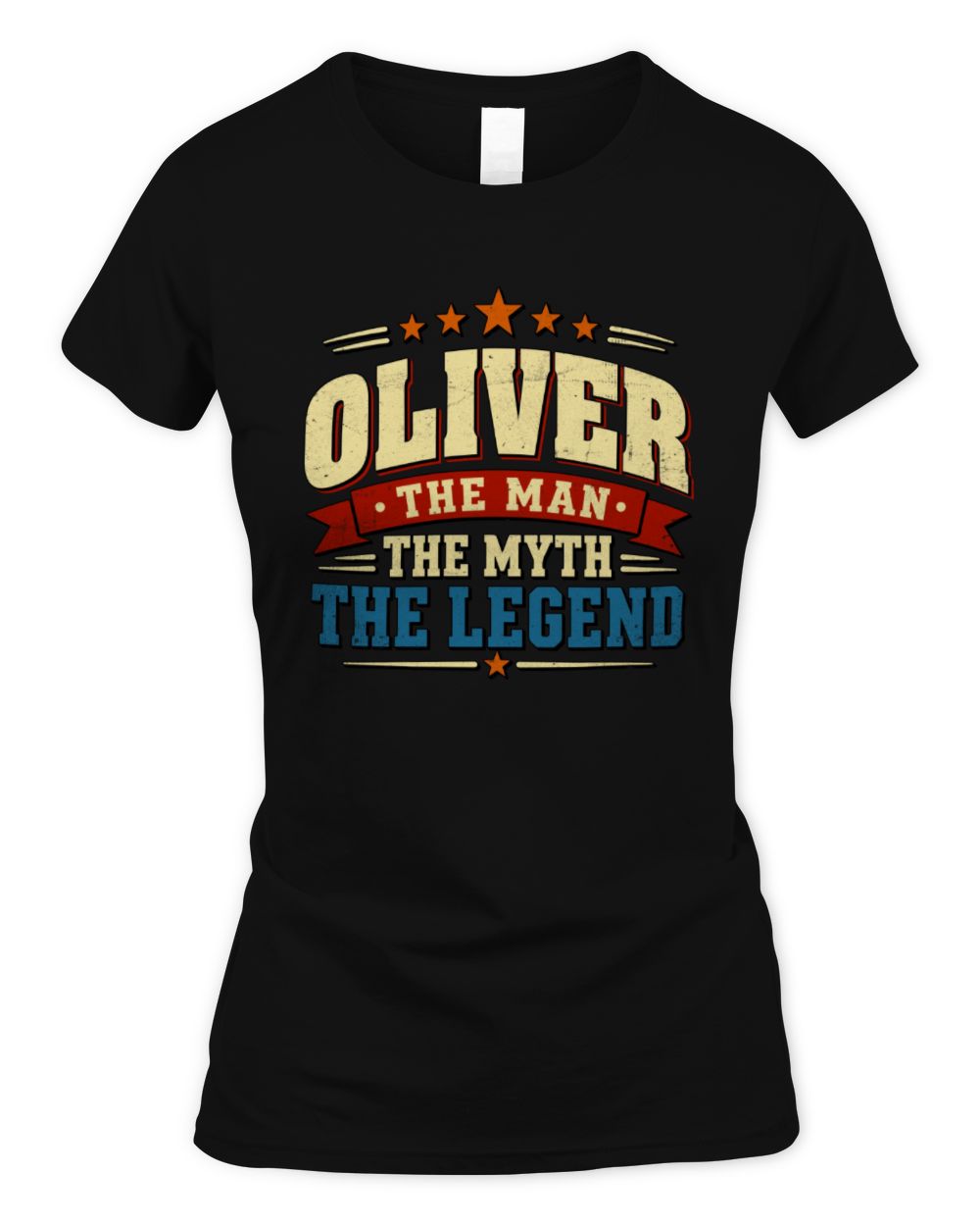 The Man The Myth The Legend Ribbon Vintage T-Shirt OLIVER M1-56 / Women's Standard T-Shirt / black