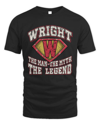 The Man The Myth The Legend Superman Graphic T-Shirt WRIGHT M1-74 / Unisex Standard T-Shirt / black