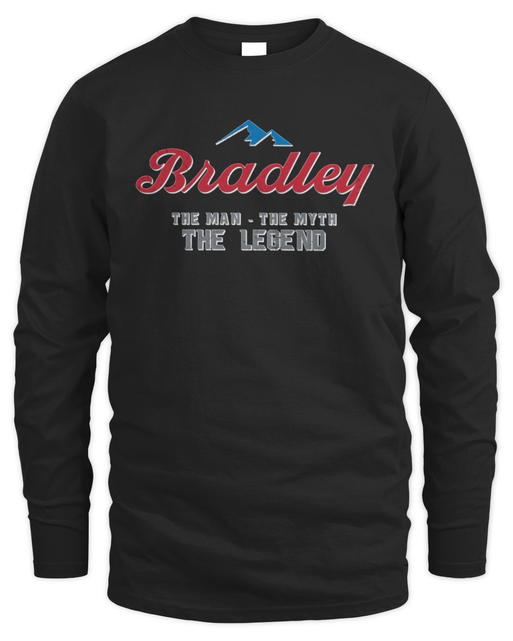 The Man The Myth The Legend Coors Light Beer T-Shirt BRADLEY M1-S84 / Men's Long Sleeved T-Shirt / black