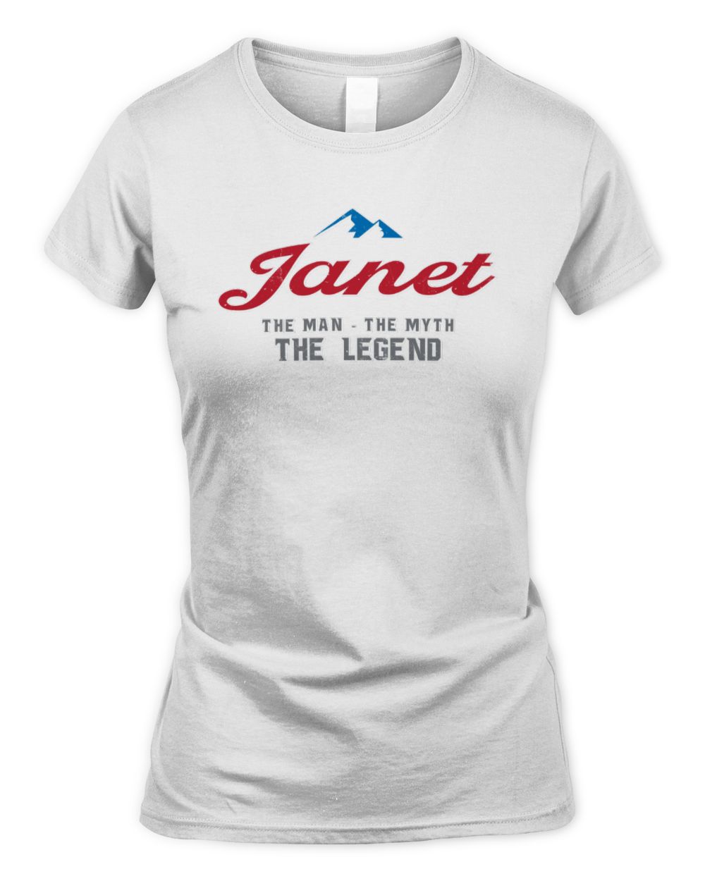 The Man The Myth The Legend Coors Light Beer T-Shirt JANET M1-S84 / Women's Standard T-Shirt / white