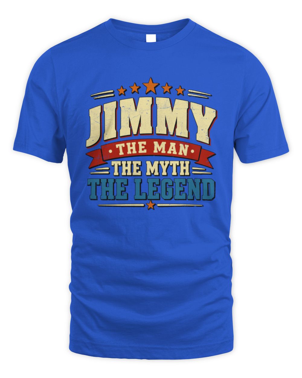 The Man The Myth The Legend Ribbon Vintage T-Shirt JIMMY M1-56 / Unisex Standard T-Shirt / royal