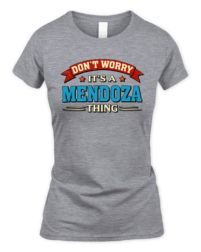 Don't Worry It's a Your Name Thing Funny Retro T-Shirt MENDOZA M1-57 / Women's Standard T-Shirt / sport grey