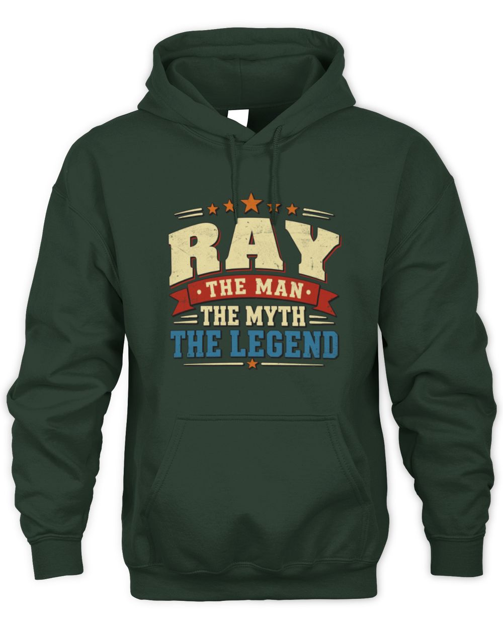 The Man The Myth The Legend Ribbon Vintage T-Shirt RAY M1-56 / Unisex Hoodie / forest green