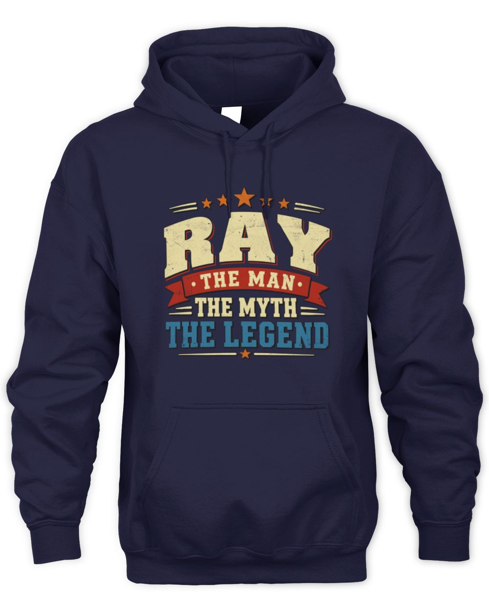 The Man The Myth The Legend Ribbon Vintage T-Shirt RAY M1-56 / Unisex Hoodie / navy